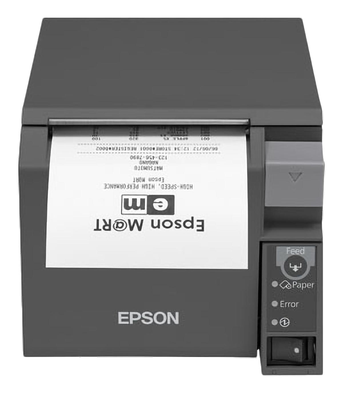 Impresora De Tickets Epson TM-T70II  Trmica  Ancho Papel 80mm  USB-RS232  Negra