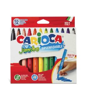 CAJA 12 ROTULADORES JUMBO COLORES SURTIDOS CARIOCA 40569