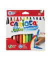 CAJA 12 ROTULADORES JUMBO COLORES SURTIDOS CARIOCA 40569