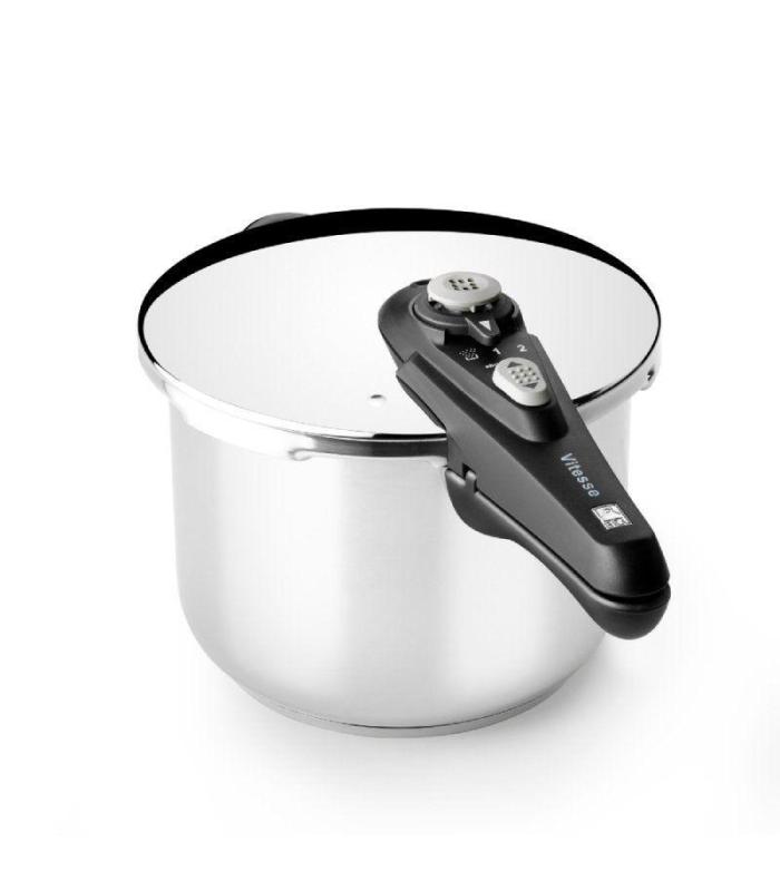 Olla a Presin Bra Vitesse A185104/ 24cm/ 9L/ Acero Inoxidable/ Apta para Induccin