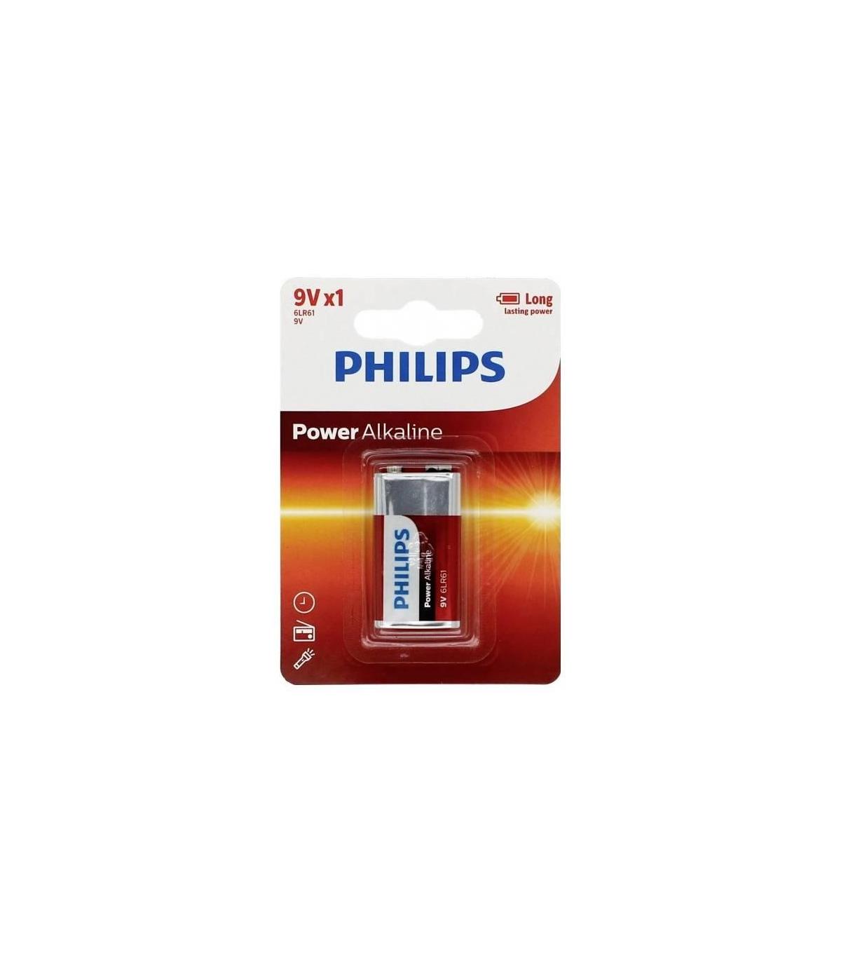 Pila Alcalina Philips 6LR61P1B 10  9V