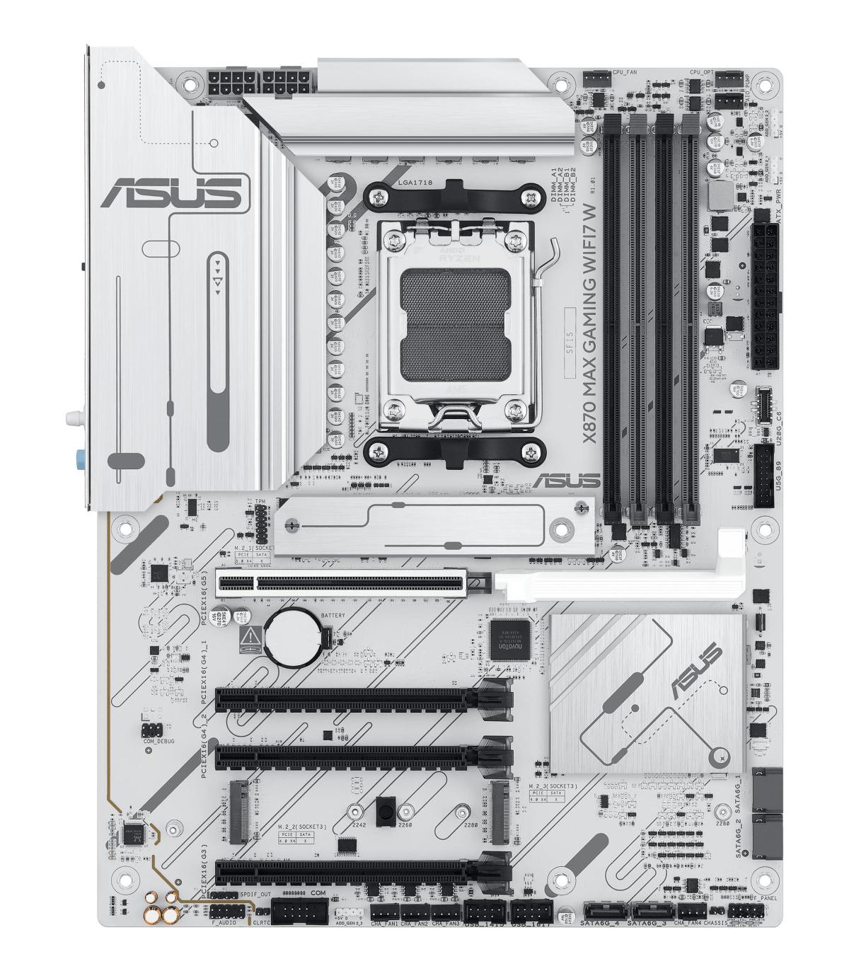 ASUS X870 MAX GAMING WIFI7 W AMD X870 Zcalo AM5 ATX