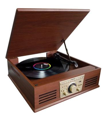 Tocadiscos Sunstech PXR32/ Bluetooth/ Radio FM/ Conversor a MP3