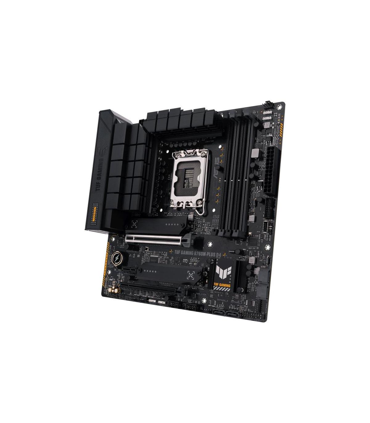 Placa Base Asus TUF GAMING B760M-PLUS D4  Socket 1700  DDR4  PCIe 5.0  Micro ATX