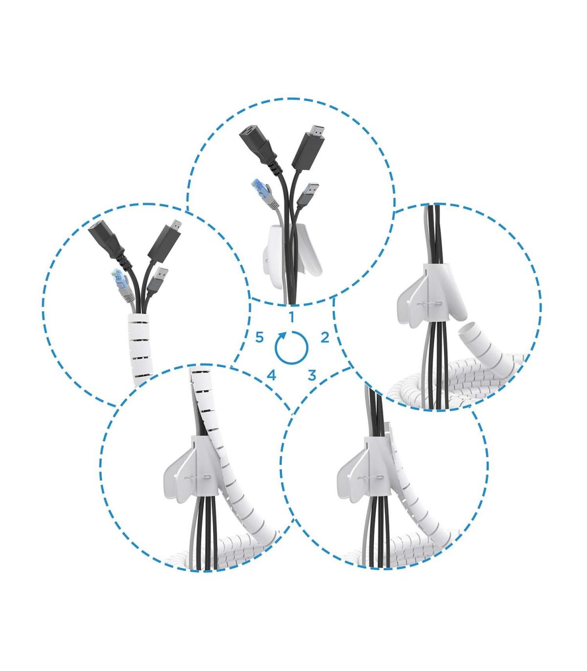 Organizador De Cables En Espiral Aisens A151-0919  3m