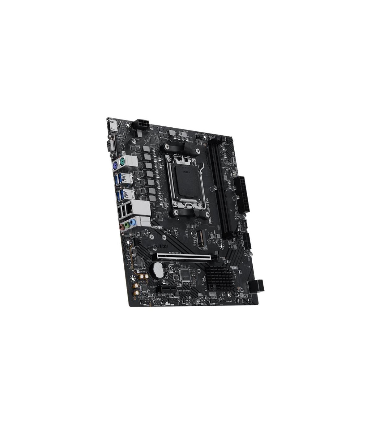 PLACA MSI PRO A620AM-B EVO,AMD,AM5,A520,2DDR5,128GB,VGA+HDMI,2.5GBLAN,2SATA3+1XM.2,6USB3.2,MATX