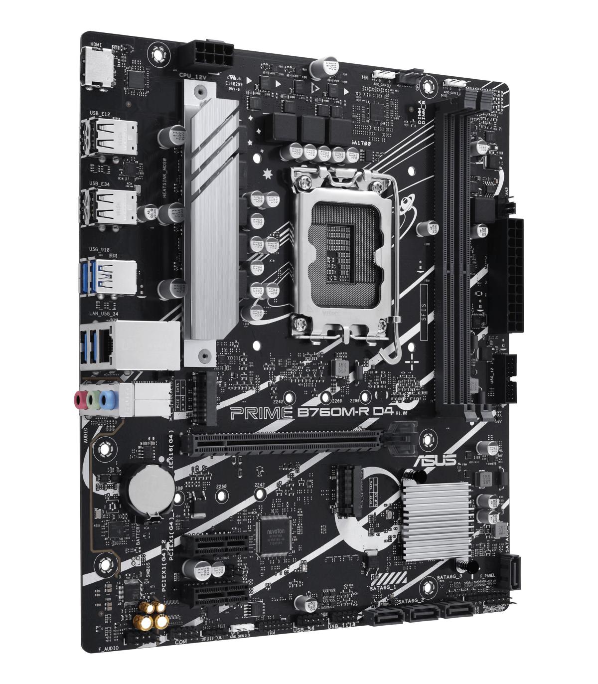Placa Base Asus Prime B760M-R D4 Socket 1700  DDR4  PCIe 4.0  Micro ATX