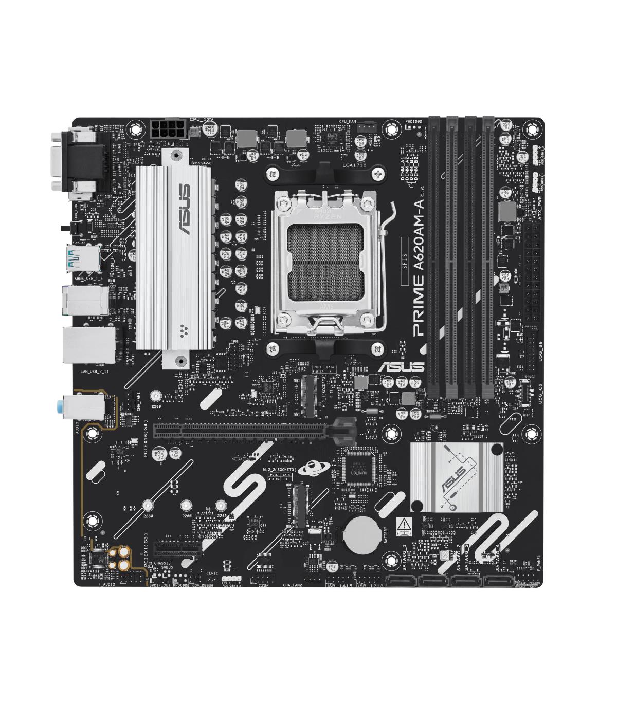 Placa Base Asus A620AM-A-CSM Socket AM5  DDR5  PCIe 4.0  Micro ATX