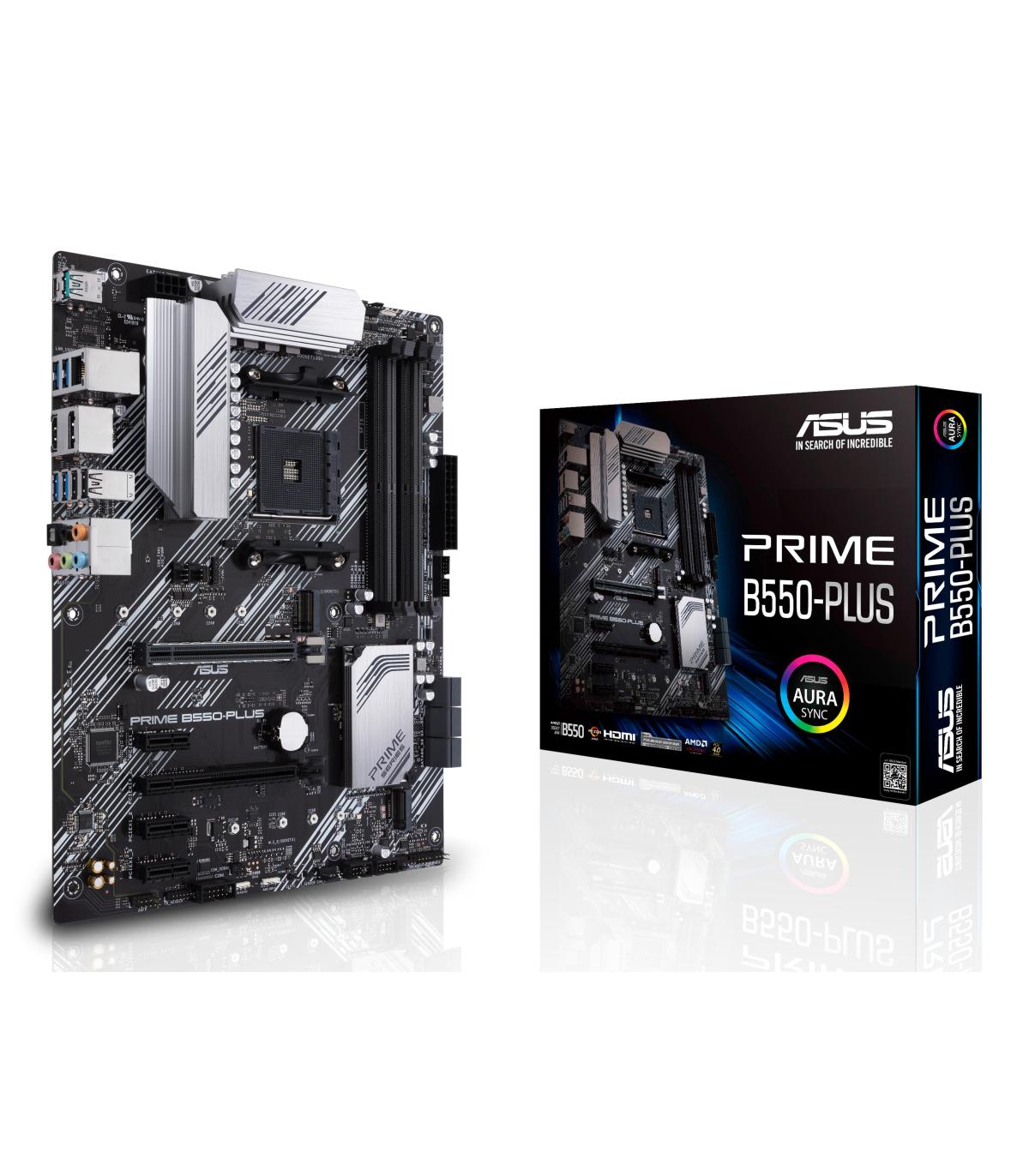 Placa Base Asus Prime B550-PLUS Socket AM4  DDR4  PCIe 4.0