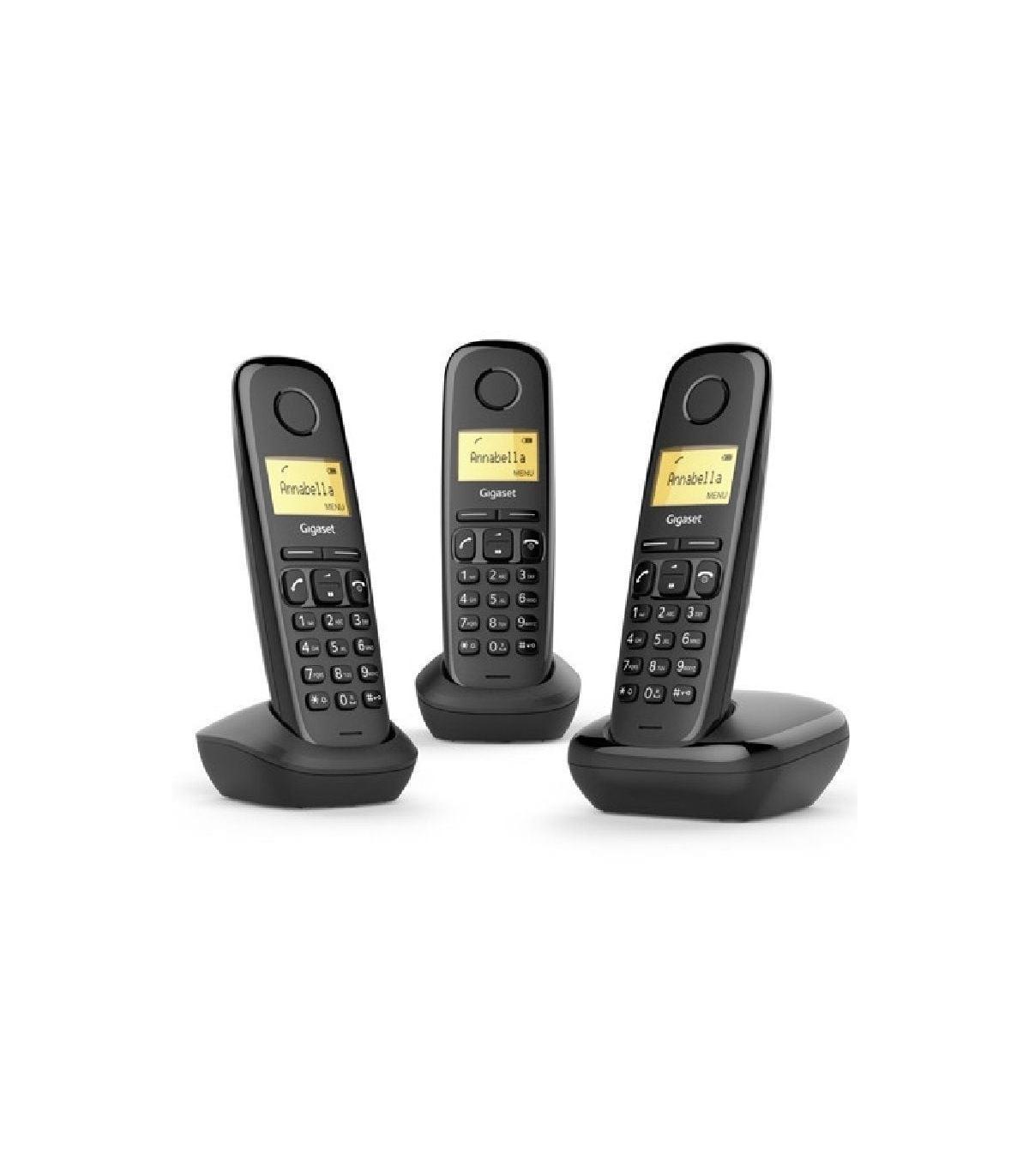 Telfono Inalmbrico Gigaset A170 Pack TRIO/ Negro