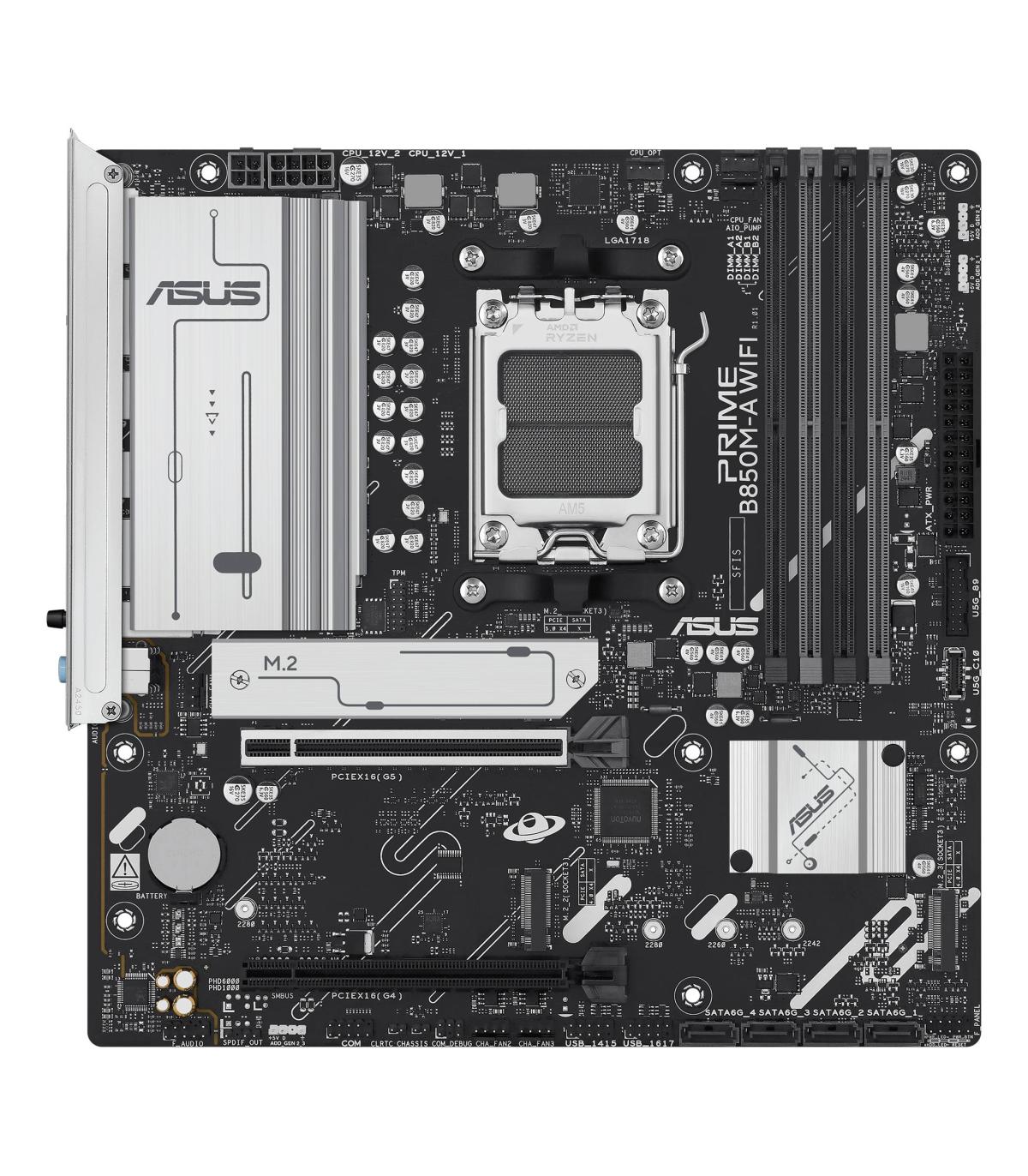 Placa Base Asus Prime B850M-A WIFI Socket AM5  DDR5  PCIe 5.0  Micro ATX