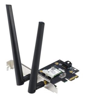 Tarjeta De Red Inalmbrica-PCI Express Asus PCE-AX1800  1800Mbps  2.4 5GHz