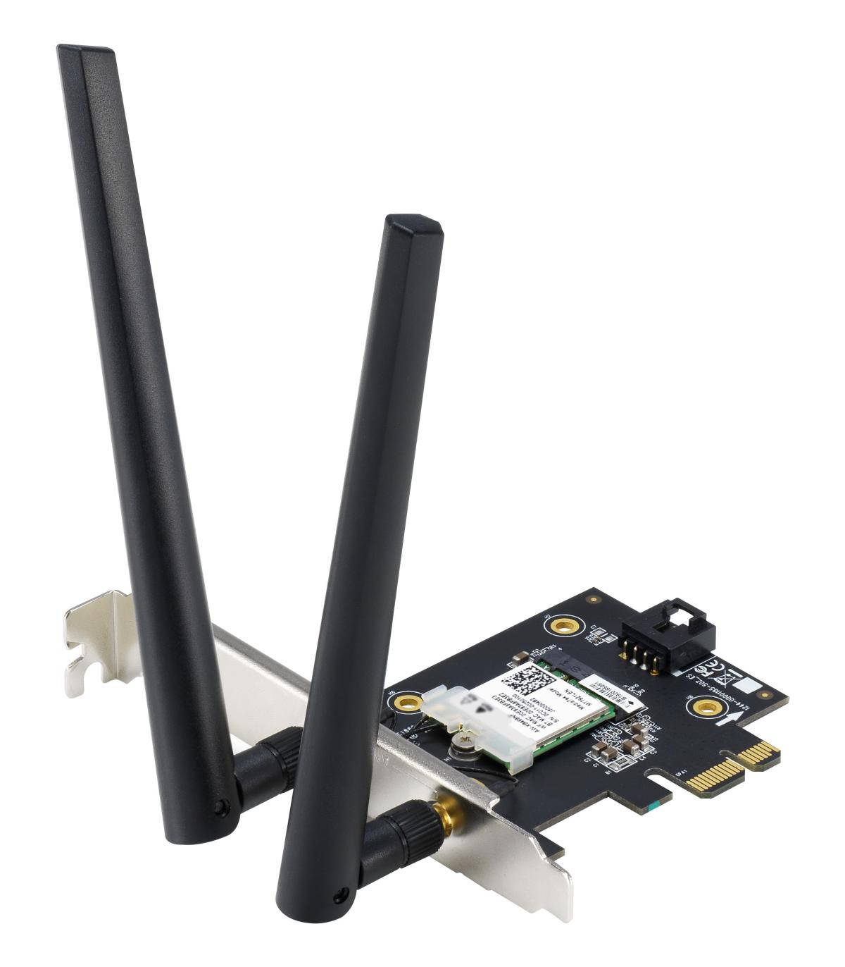 Tarjeta De Red Inalmbrica-PCI Express Asus PCE-AX1800  1800Mbps  2.4 5GHz