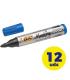 Caja de Rotuladores de Punta Fibra Acrlica Permanente Bic Marking 2000/ 4.9mm/ 12 unidades/ Azules