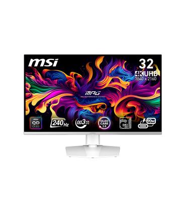 MSI MPG 321URXW QD-OLED Pantalla Para PC 80 Cm (31.5") 3840 X 2160 Pixeles 4K Ultra HD Blanco