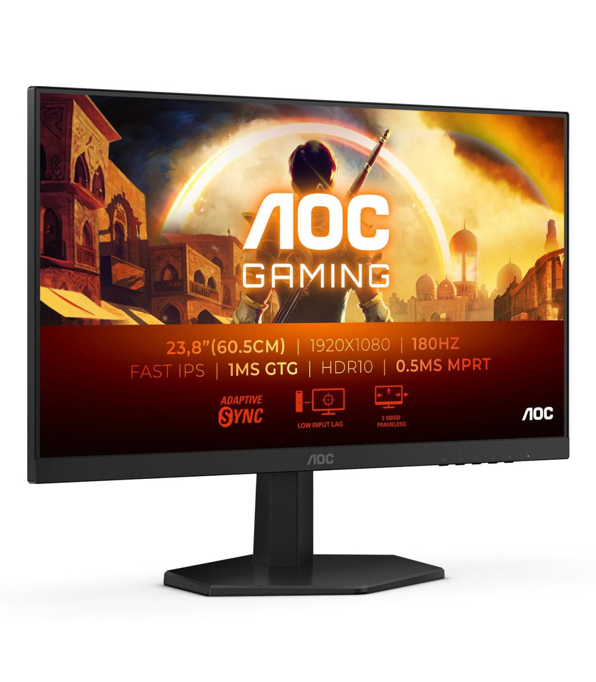 AOC 24G42E Monitor 23.8"IPS FHD 180hz 1ms HDMI DP