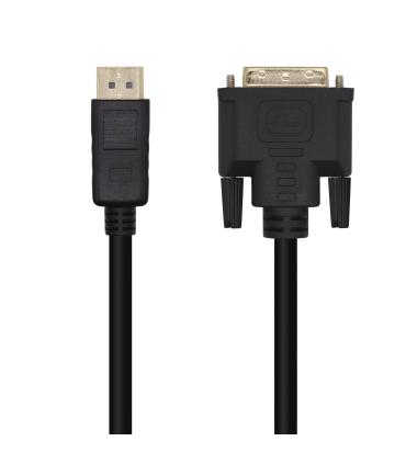 Cable Conversor Aisens A125-0463  DisplayPort Macho - DVI Macho  Hasta 5W  2300Mbps  3m  Negro