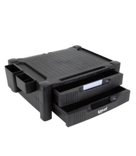 Iggual EM2C Elevador Monitor 2 Cajones Negro