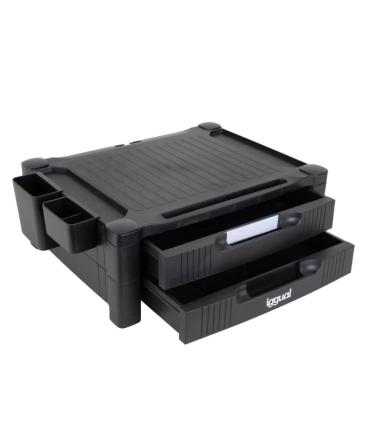Iggual EM2C Elevador Monitor 2 Cajones Negro