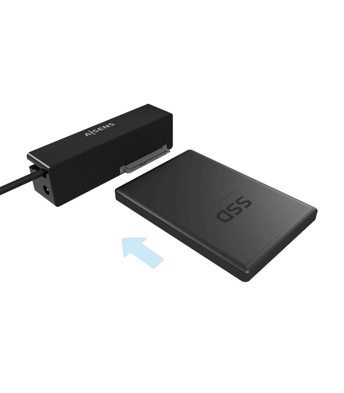 ADAPTADOR AISENS SATA A USB-C USB 3.0 3.1 GEN1  2.5" 3.5" NEGRO