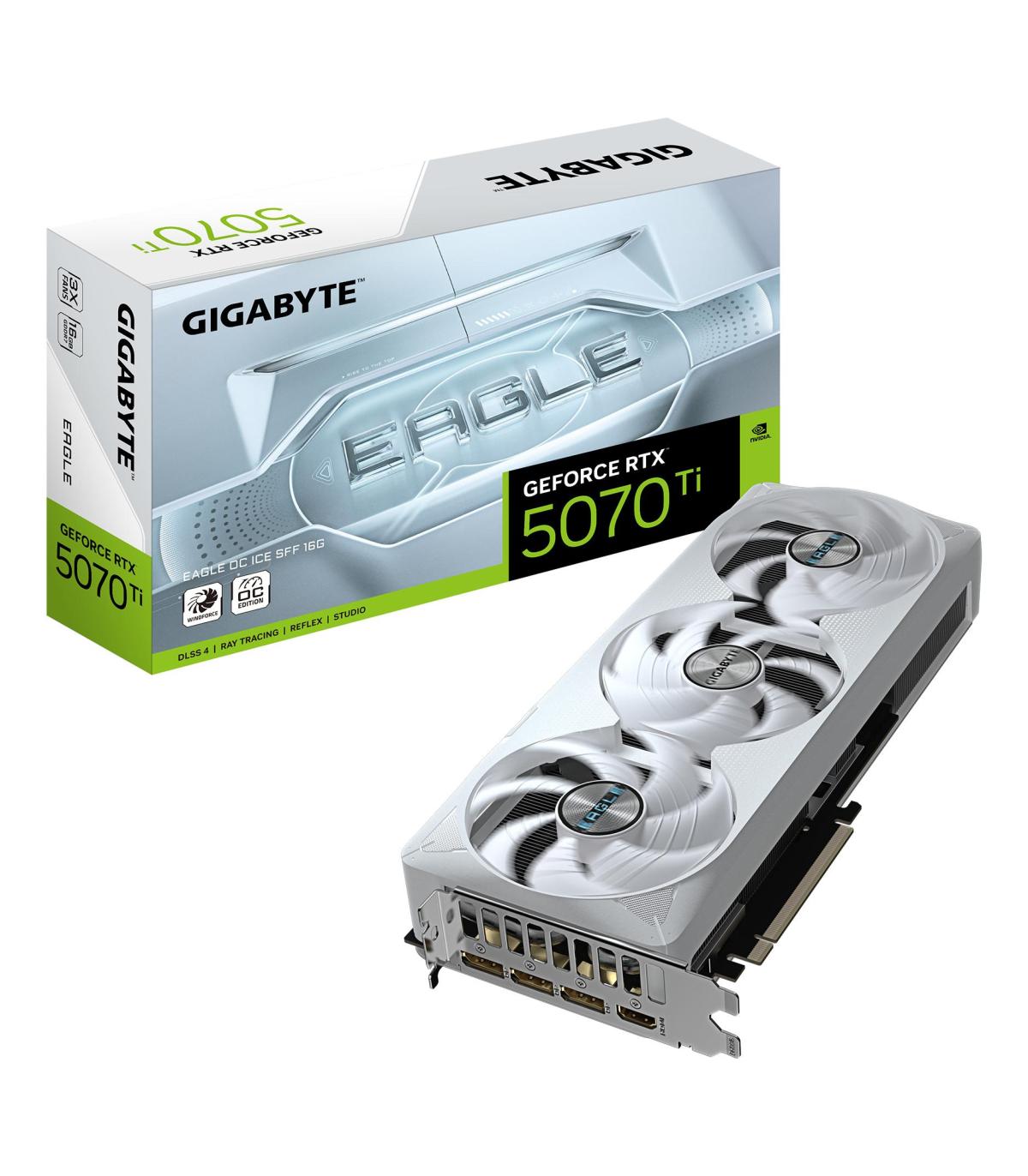 TARJETA GRA?FICA GIGABYTE  RTX 5070TI EAGLE OC ICE SFF 16GB