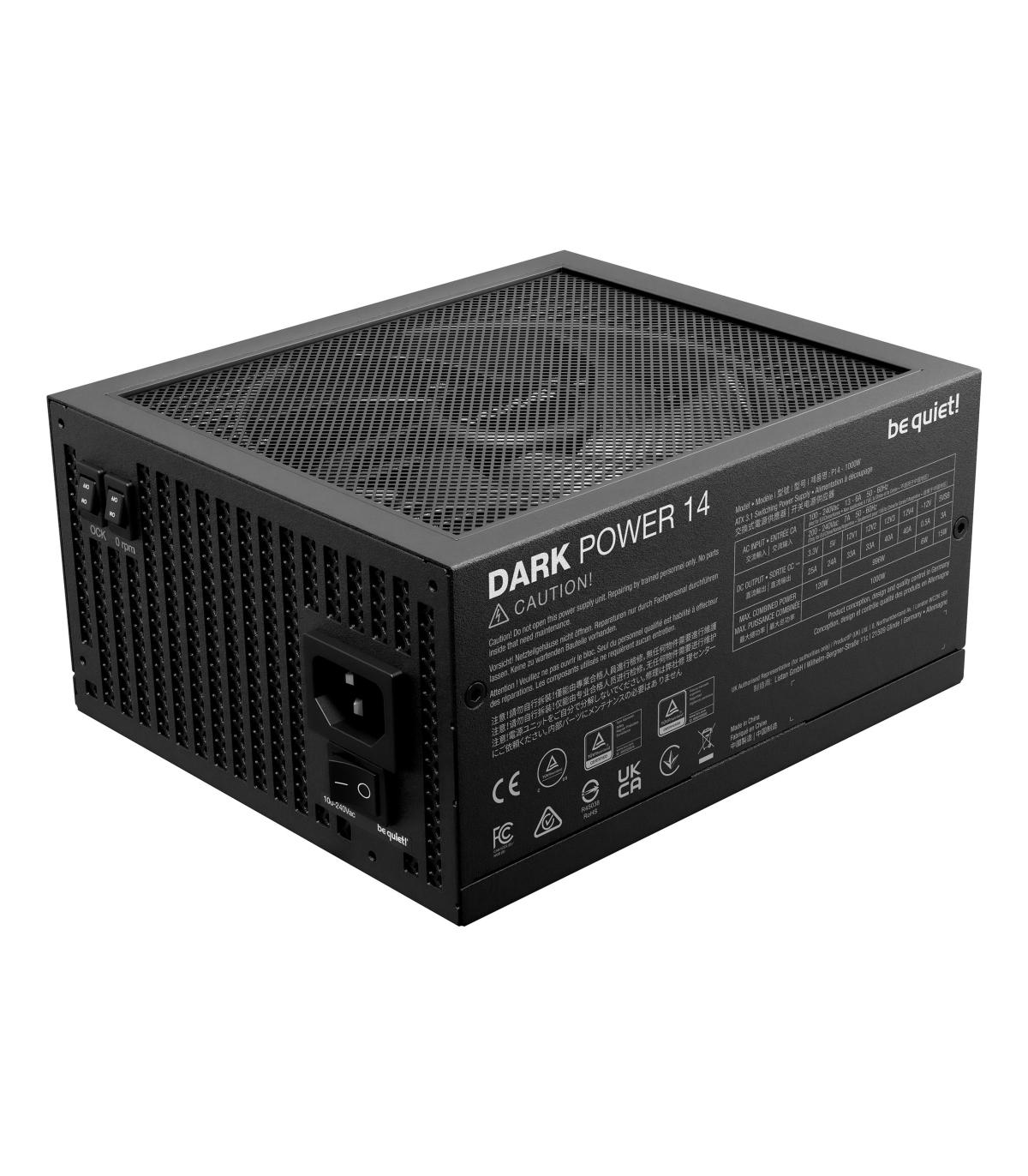 FUENTE ALIMENTACION BEQUIET DARK POWER 14 1000W EU ATX 80+ GOLD