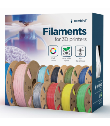 FILAMENTO GEMBIRD PLA 1,75mm 200g AZUL