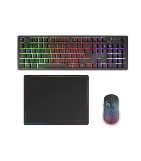 Pack Gaming Mars Gaming MCPWX  Teclado Inalmbrico + Ratn Inalmbrico + Alfombrilla