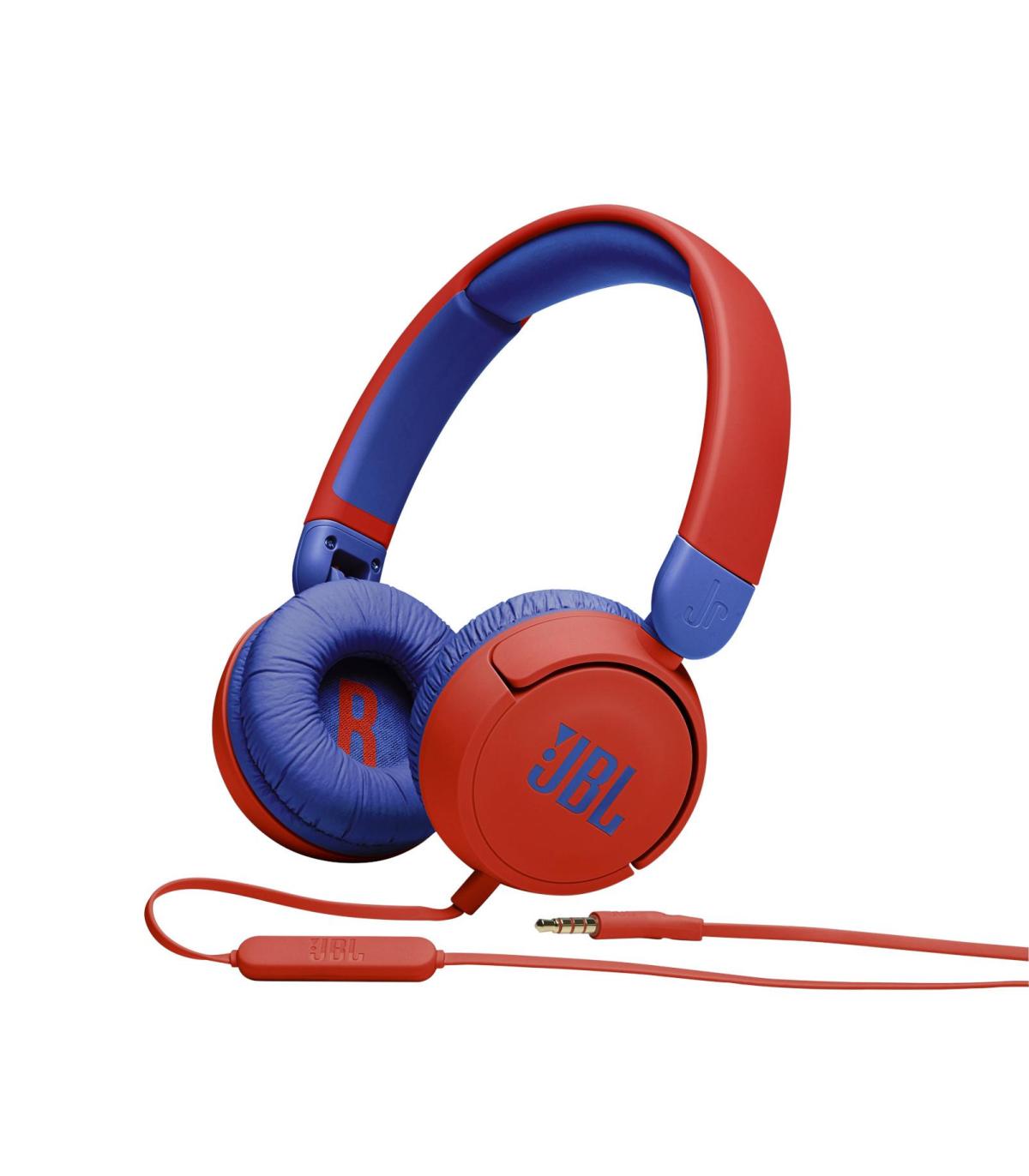 Auriculares Infantiles JBL JR310  Con Micrfono  Jack 3.5  Rojos Y Azules
