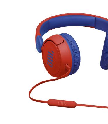 Auriculares Infantiles JBL JR310  Con Micrfono  Jack 3.5  Rojos Y Azules