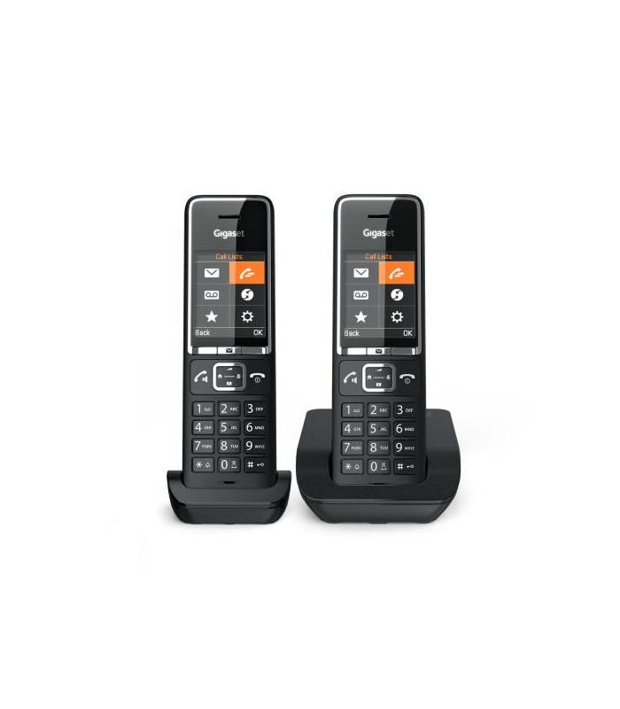 Gigaset COMFORT 550 duo Telfono analgico Identificador de llamadas Negro