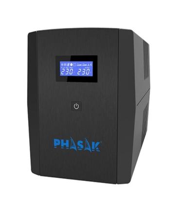 SAI Lnea Interactiva Phasak SIRIUS 1560 VA Interactive/ 1560VA-900W/ 4 Salidas/ Formato Torre