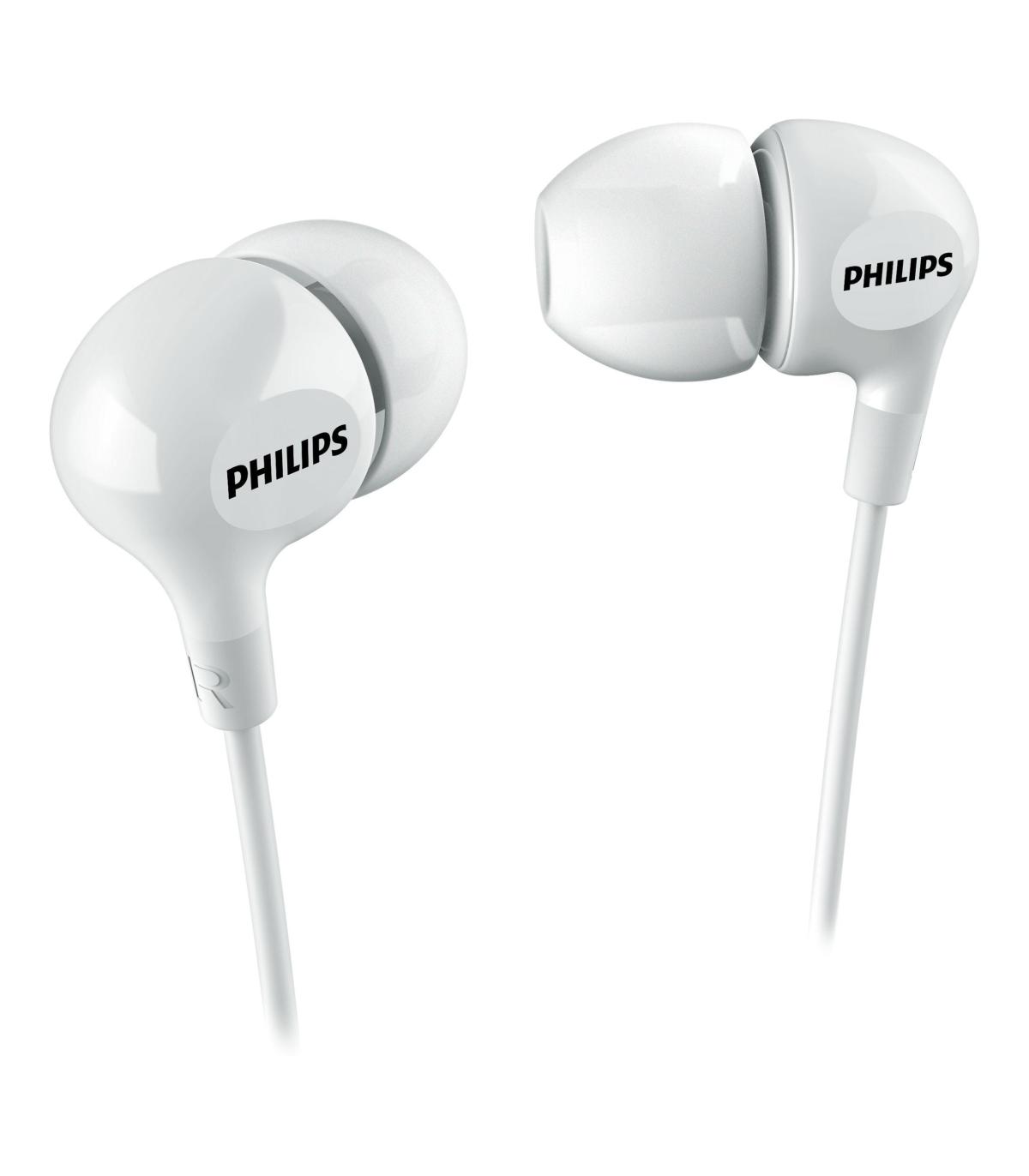 Auriculares Intrauditivos Philips SHE3550WT  Jack 3.5  Blancos