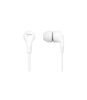 Auriculares Intrauditivos Philips TAE1105WT  Con Micrfono  Jack 3.5  Blancos