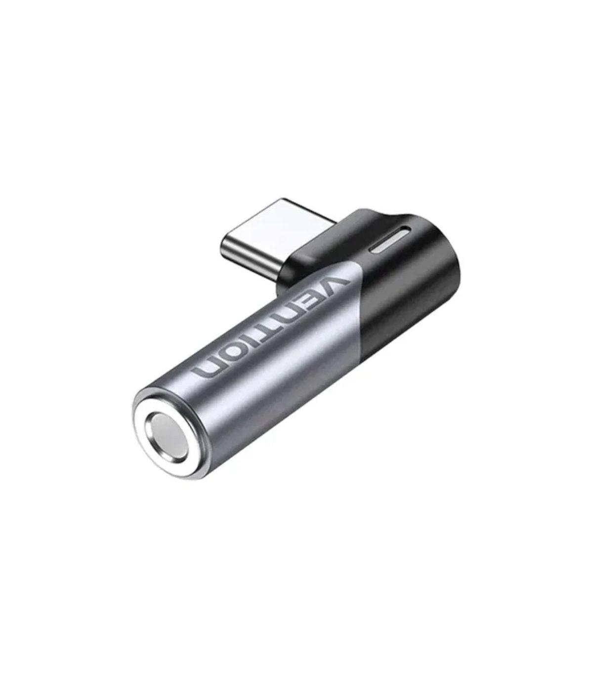 Adaptador Audio Vention BGWH0/ Jack 3.5 Hembra - USB Tipo-C Macho/ Gris