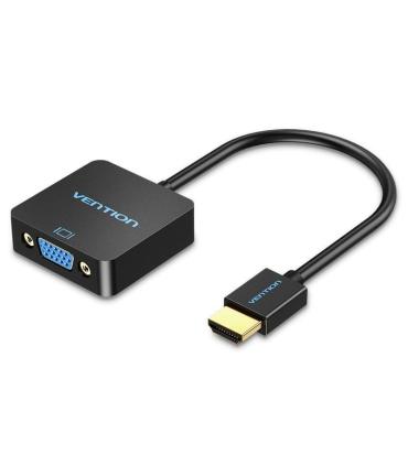 Conversor Vention ACPBB/ HDMI Macho - VGA Hembra/ 15cm/ Negro