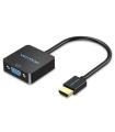 Conversor Vention ACPBB/ HDMI Macho - VGA Hembra/ 15cm/ Negro