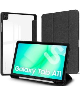 Funda Subblim Clear Shock Case para Samsung A11 8.7\'/ Negra