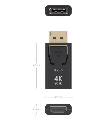 Adaptador HDMI 4K Aisens A125-0908  DisplayPort Macho - HDMI Hembra