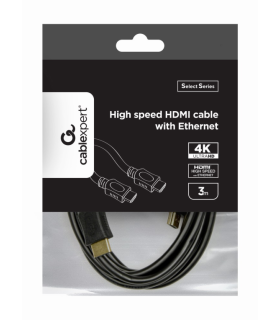 CABLE HDMI GEMBIRD MACHO MACHO 4K ALTA VELOCIDAD 3M \"SELECT SERIES\"