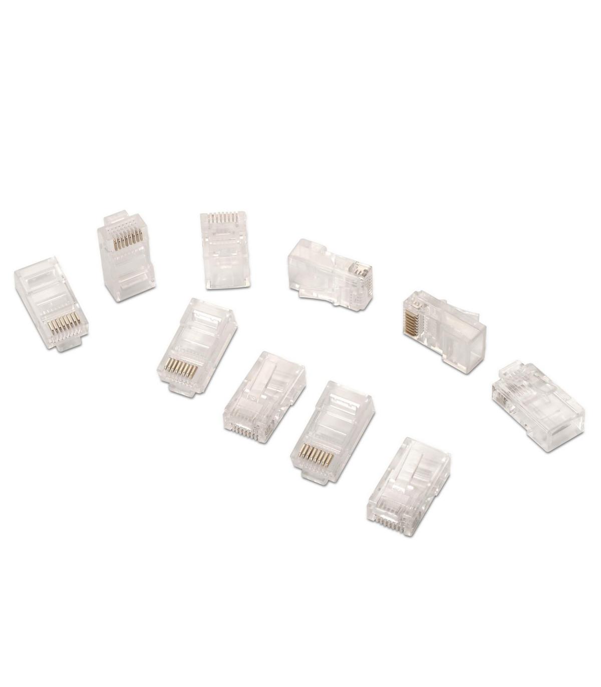 CONECTOR AISENS RJ45 8 HILOS CAT.6 AWG24 10 UDS