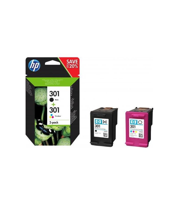 TINTA HP NEGRO HP301 PACK (NEGRO/TRICOLOR) N9J72AE