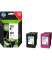 TINTA HP NEGRO HP301 PACK (NEGRO/TRICOLOR) N9J72AE