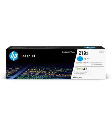 HP Cartucho de Tner Original LaserJet 219X de alta capacidad cian