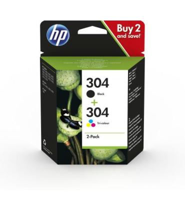 HP Paquete de 2 cartuchos de tinta Original 304 negro/tricolor