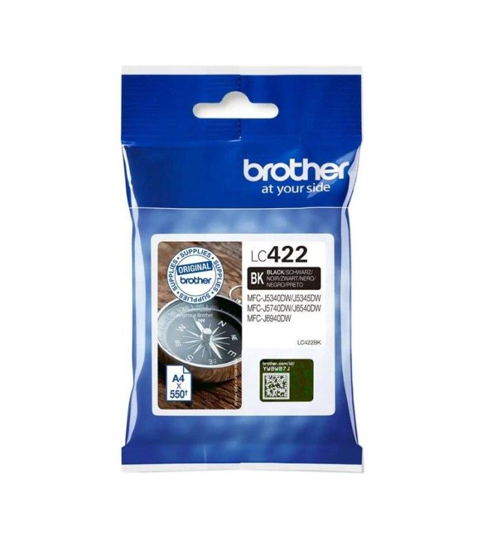 Brother Cartucho LC422BK Negro