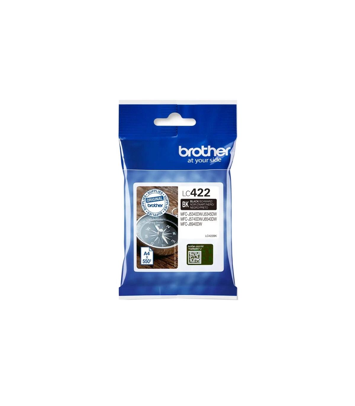 Brother Cartucho LC422BK Negro