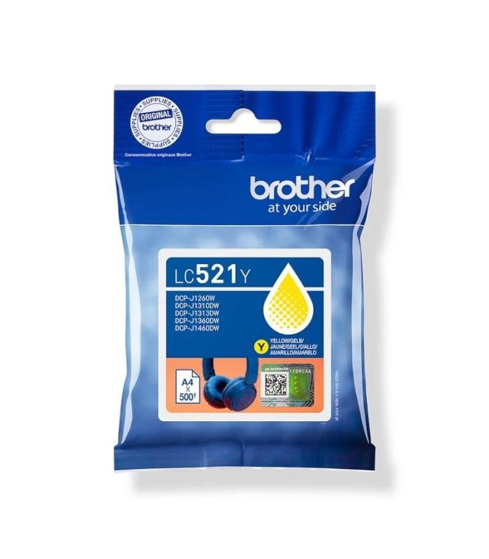 Brother Cartucho LC521Y Amarillo
