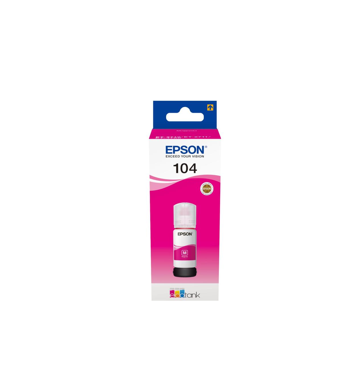Epson Botella Tinta Ecotank 104 Magenta