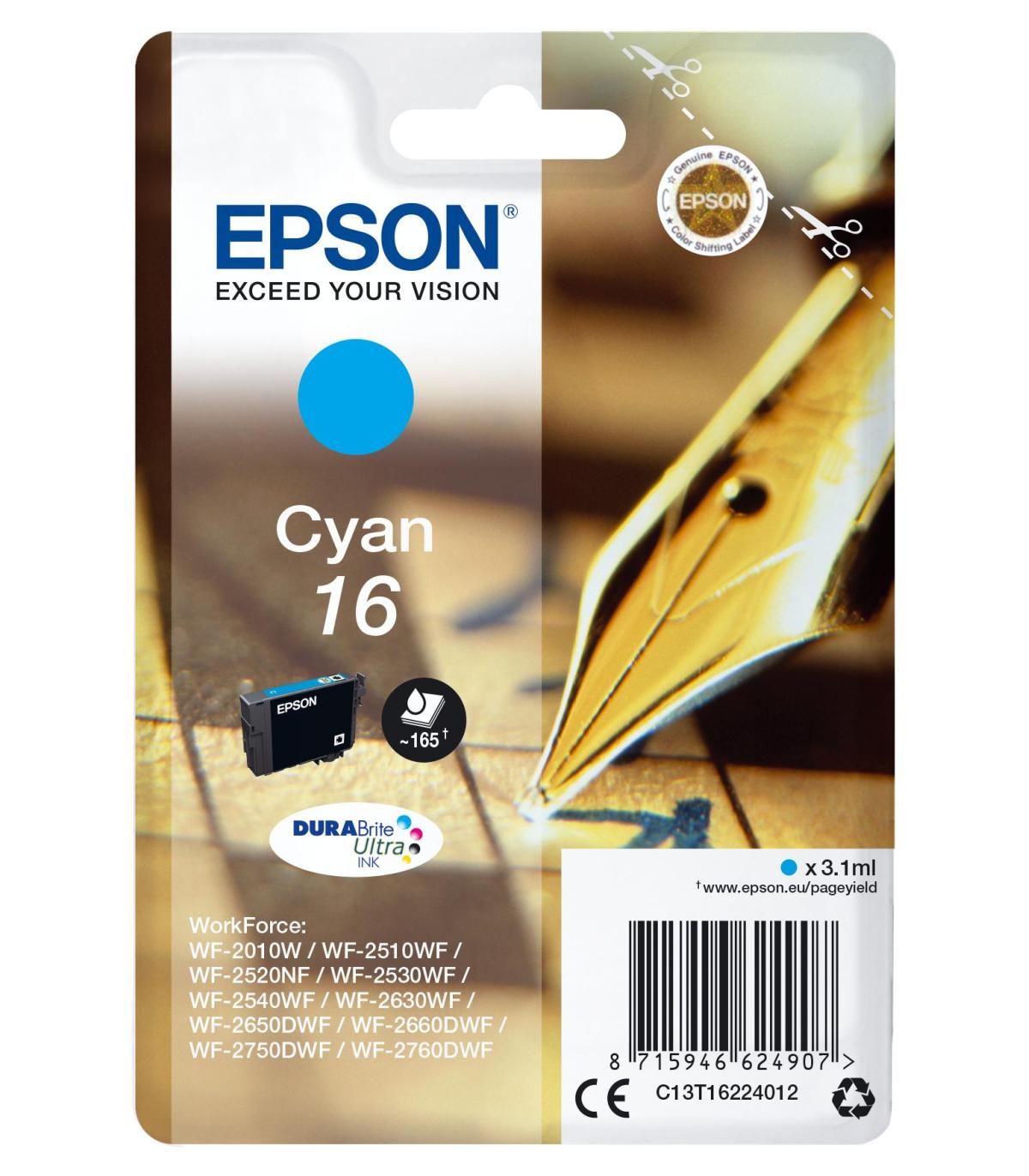 Epson Cartucho T1622 Cyan